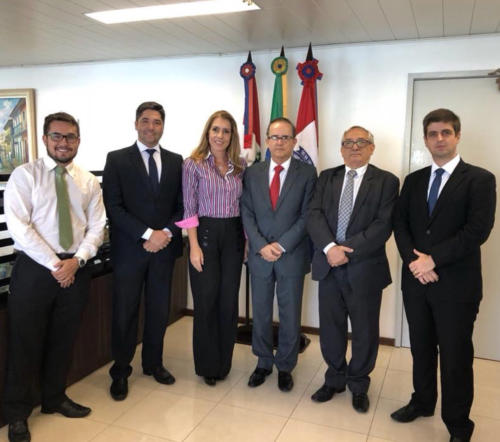 Reunião da AATAL e a OAB/AL com o Presidente do TRT-19, Dr. Pedro Inácio.
