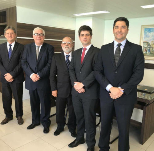 O Presidente Carlos Henrique Sampaio, o 2º Secretário, Carlos Hidalgo e o conselheiro  Rogério Teixeira, representaram a AATAL em reunião com o ministro Renato de Lacerda Paiva, Corredor Geral da Justiça do Trabalho.