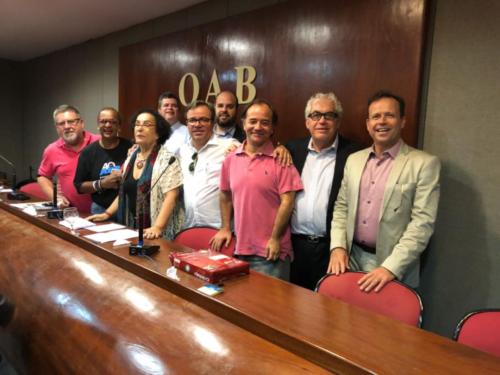 Parte da nossa Diretoria em evento da ABRAT, no Conselho Federal da OAB.